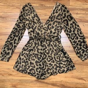 Cheetah Romper